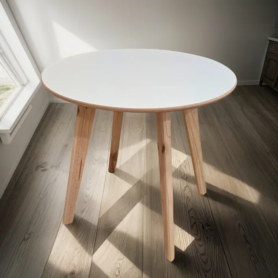 Mesa Nordica Redonda Comedor Cocina