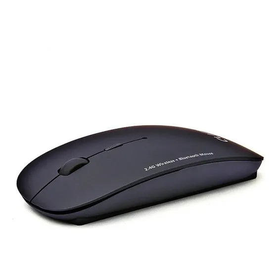 Mouse Sem Fio Exbom Bluetooth Óptico 1600DPI Recarregável Preto