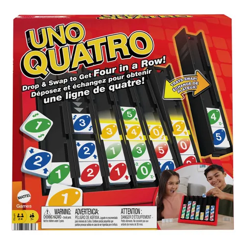 Uno Quatro Juego De Mesa Hasta 4 Jugadores
