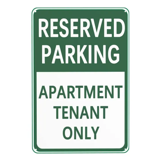 Letrero Advertencia Calle Estacionamiento Apartamento Solo 8