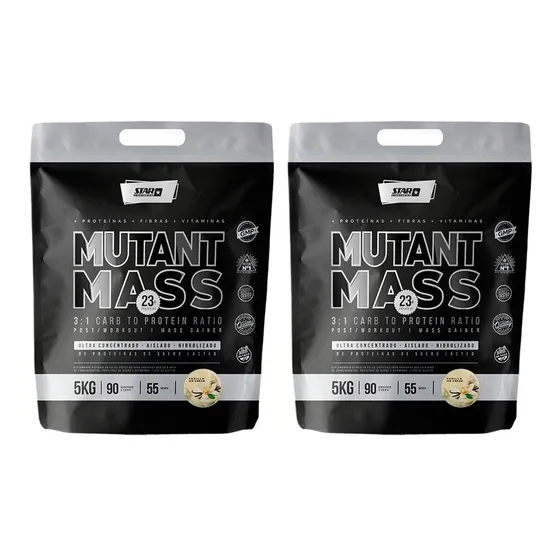 Mutant Mass 2 X 5kg -ganador De Masa Muscular Star Nutrition Sabor Vainilla