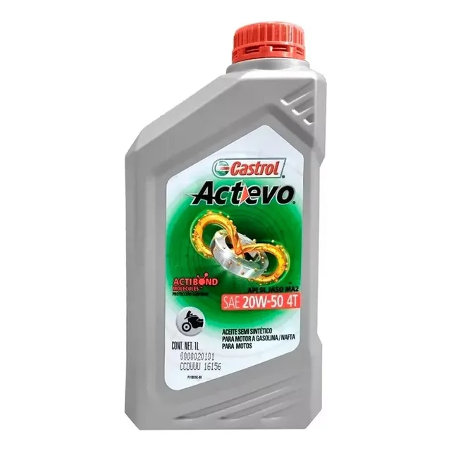 Aceite Castrol Actevo X-tra 4t 20w-50 Semi Sintetico - Fas
