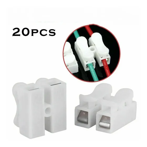 Conector Rapido Ch-2 Aislado Terminal Empalme Audio Lamparas