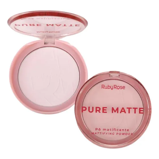 Pó Compacto Pure Matte Ruby Rose Linha Rosa Matificante - 6.5g