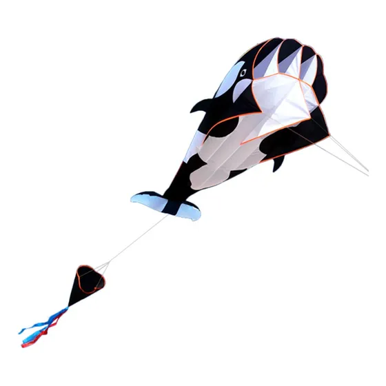 3d Kite Enorme Sem Moldura Macio Parafoil Gigante Baleia Voa