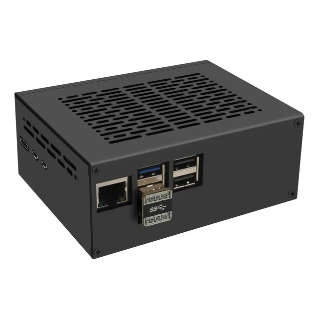 Carcasa Metalica Para Raspberry Pi 5 Y Geekwrom X1100-c1 