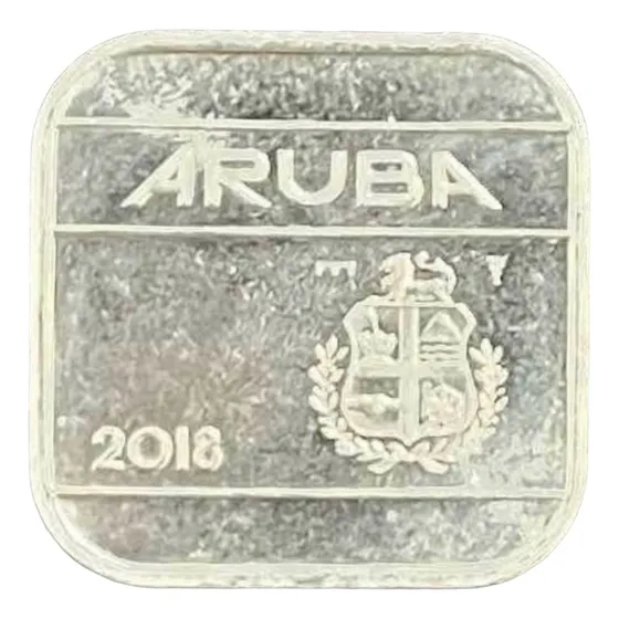 Aruba - 50 Cents - Año 2018 - Km #4 - Cuadrada