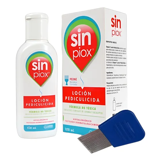 Sin Piox Loción Piojos Y Liendres 100ml + Peine