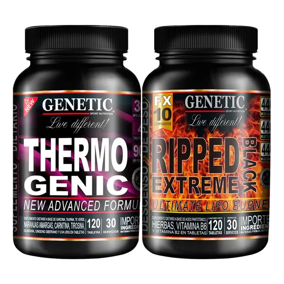Ripped Extreme Thermogenic Quemagrasas Energía Dieta Genetic