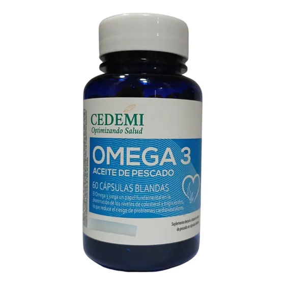 Omega 3 Cedemi Aceite De Pescado 60 Capsulas Blandas Sabor Neutro