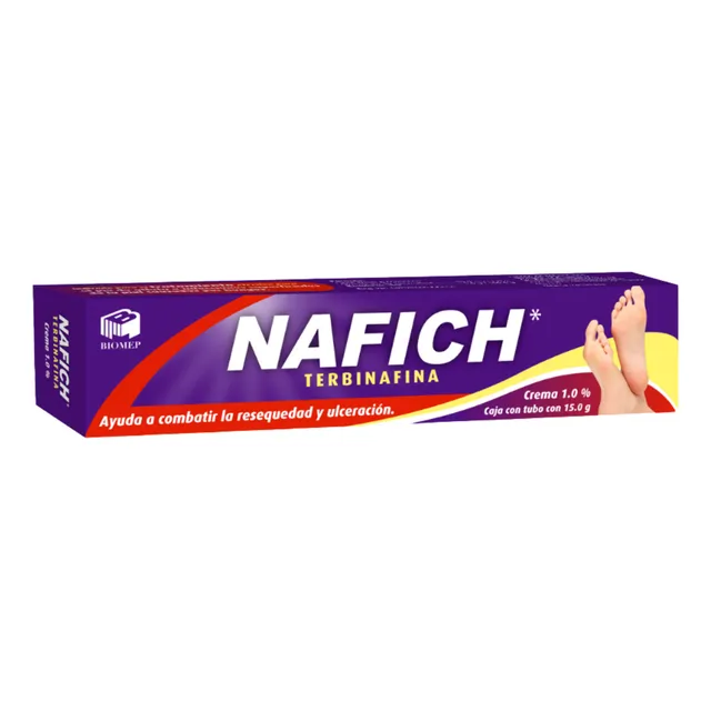 Nafich Crema 1% 15 G Terbinafina Pie De Atleta Hongo En Uñas