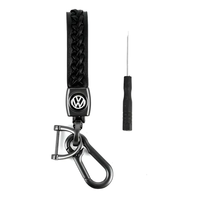 Llavero Universal Logo Piel Carro Original Cuero Premium