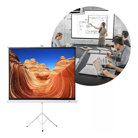 Pantalla Para Proyector Con Trípode 100 Pulgadas 4:3