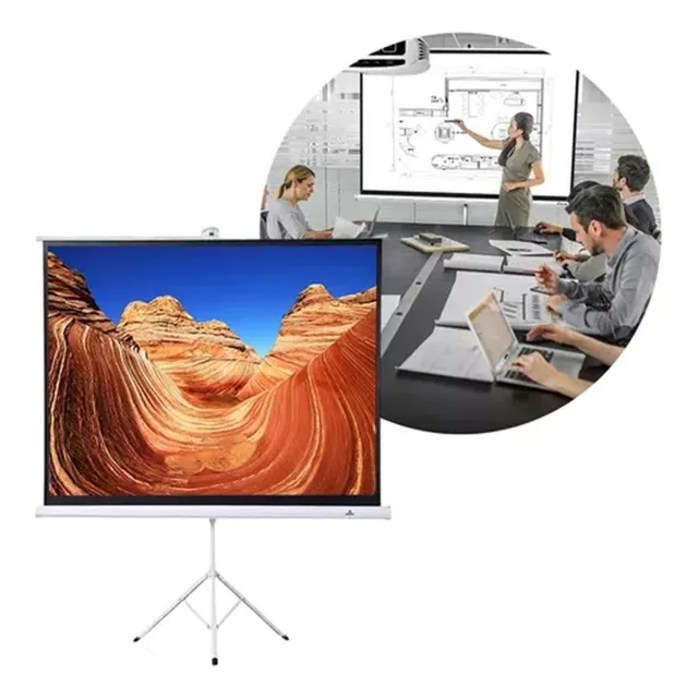 Pantalla Para Proyector Con Trípode 100 Pulgadas 4:3