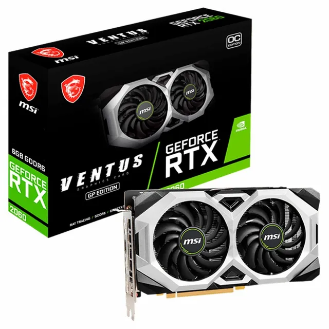 Tarjeta de video Nvidia MSI Ventus GeForce RTX 20 Series RTX 2060 OC Edition 6GB