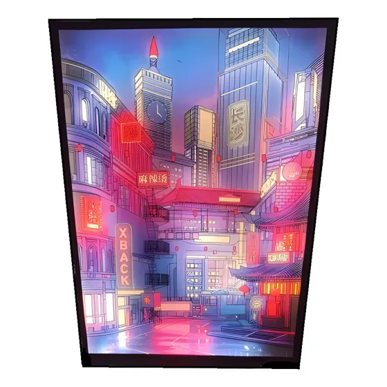 Cuadro Decorativo Led De Anime Hd Usb Multi Tono