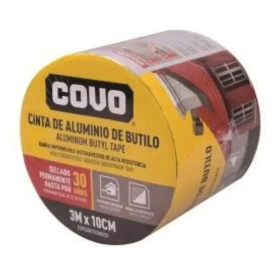 Cinta De Aluminio De Butilo 10m X 10cm Cv-bw-1511 Covo