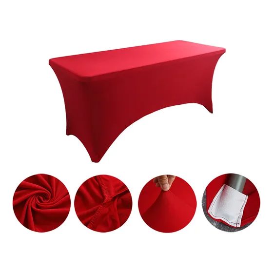 Funda De Mesa Elástica 6ft Para Bodas En Restaurantes Hotel