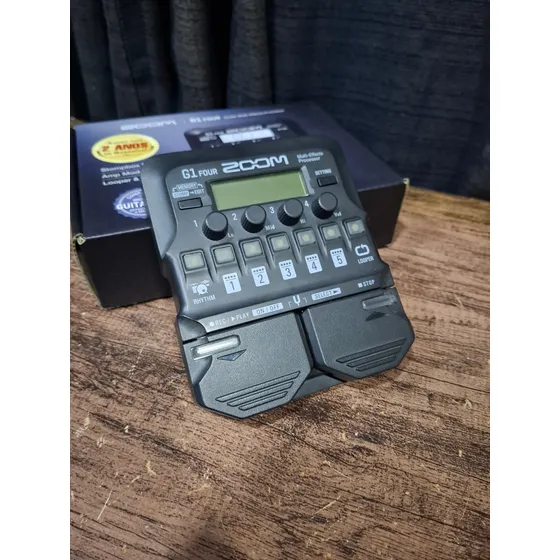 Pedal De Efeito Zoom G1 Four Preto