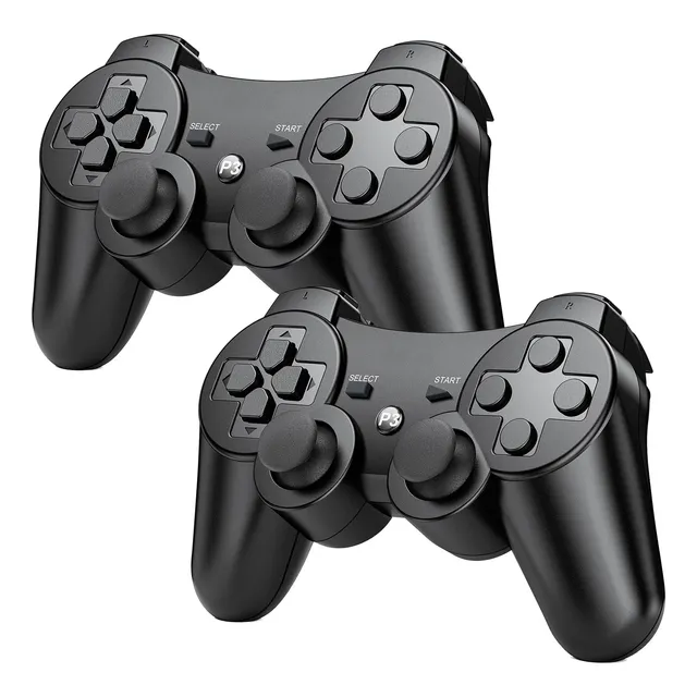 2 Piezas Control Inalámbrico Compatible Con Ps3 Doble Choque