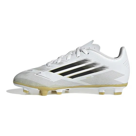Zapatillas Fútbol Joven F50 Club Fg/mg Adidas Blanca/dorada
