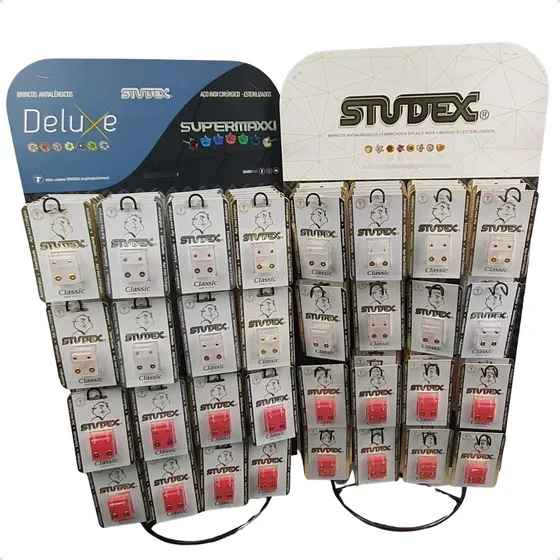 30 Pares Brincos Studex Antialérgico Aço Cirurgico Atacado