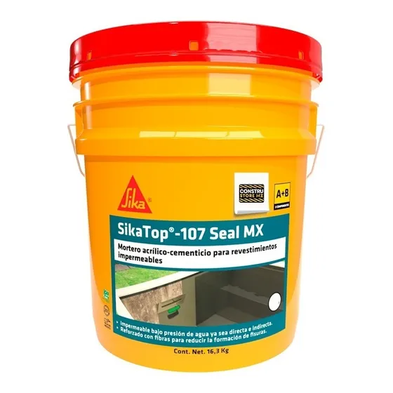 Sikatop Seal 107 Blanco, Cubeta 16.3 Kg