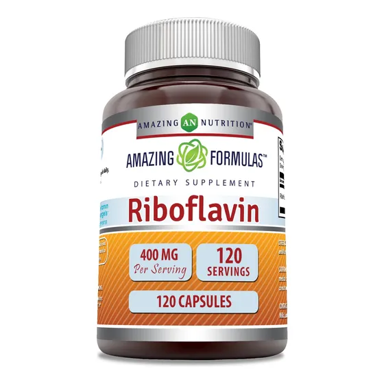 Suplemento Dietético Amazing Formulas, Riboflavina, 400 Mg,