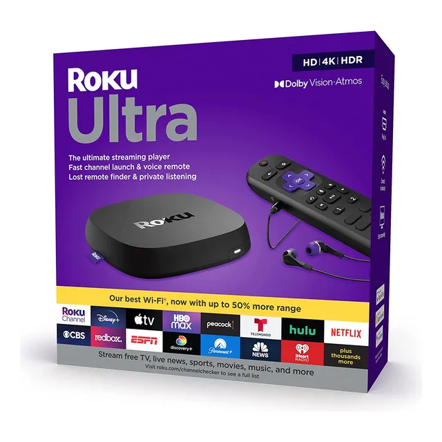 Dispositivo De Streaming Roku Ultra, Hd/4k/hdr/dolby Vision