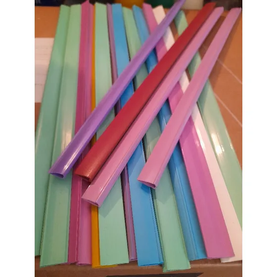 Barra Sujetador Plastico Para Carpeta Transparente (17 Unid)