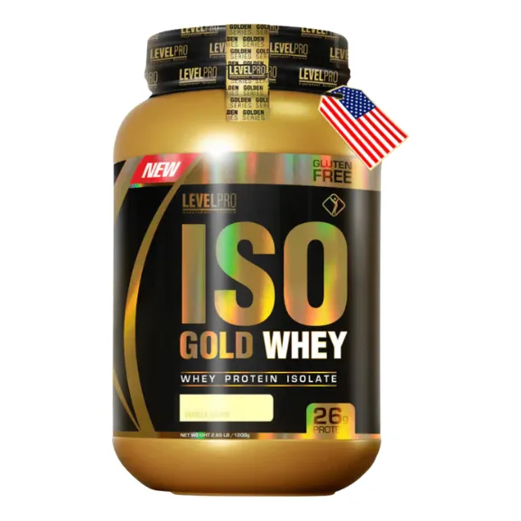 Iso Whey Gold 1.1 Kg Level Pro, Proteína 100% Aislada