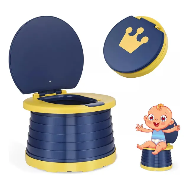 Baño Portátil Y Plegable Para Niño 2 En 1 Inodoro Y Asiento