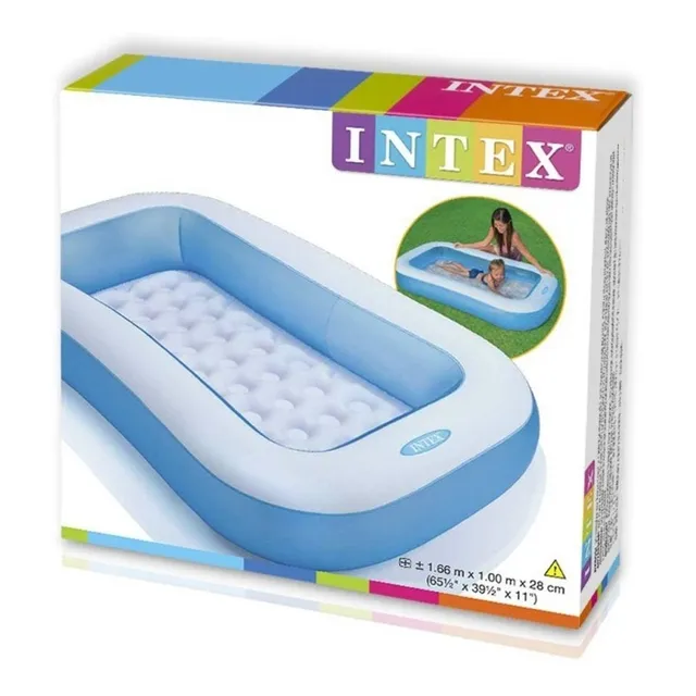 Piscina Inflable Rectángular Para Niños Diversión Total