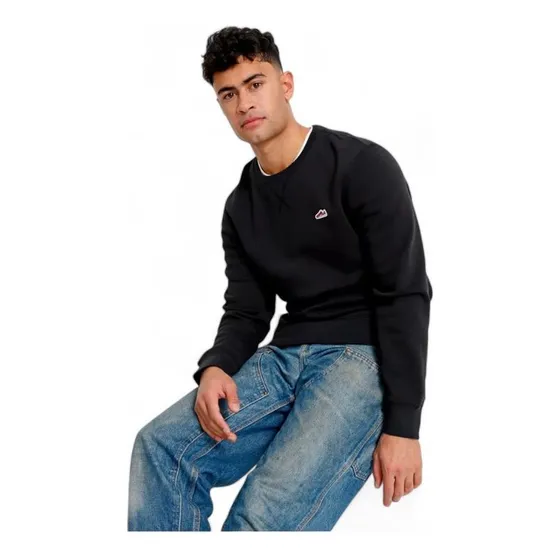 Polerón Hombre Puma Suede Crew Cuello Redondo Negro