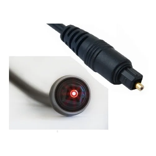 Cable Óptico Fibra Óptica Audio Digital Toslink 8m 8 Metros