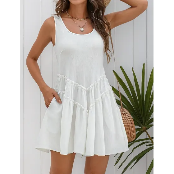 Vestido Deportivo De Playa Con Protector Solar Para Mujer