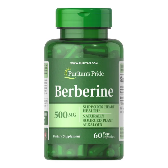 Suplemento Berberina 500mg 60 Capsulas Puritans Sabor Sin Sabor