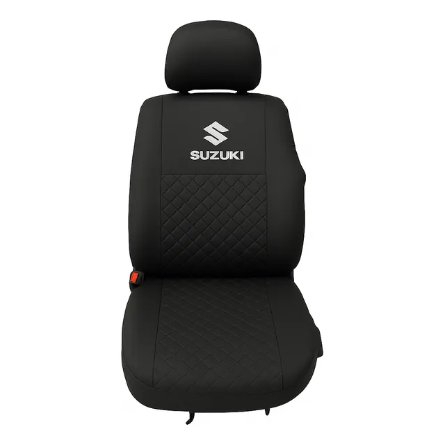 Juego Funda Cubreasientos Auto Eco Cuero Con Logo Marcas