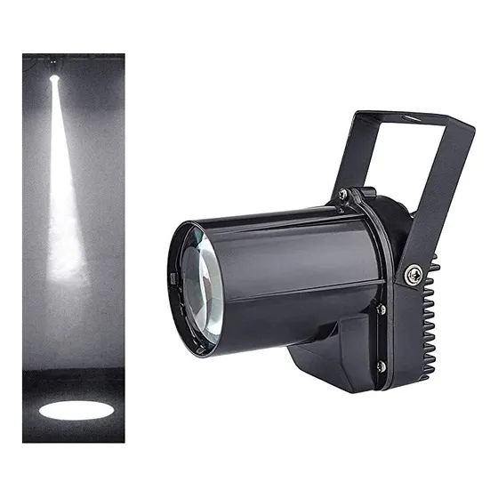 Luz De Bola De Espejos, Foco De Bola De Disco Dj, 3w Led Blanco Pin Spot Light