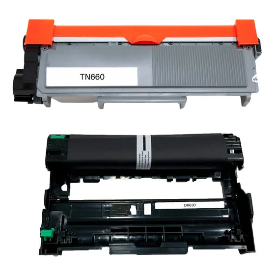 Kit Toner Tn660 Y Tambor Dr630 Compatible Brother 2520 2540 Tinta Negro