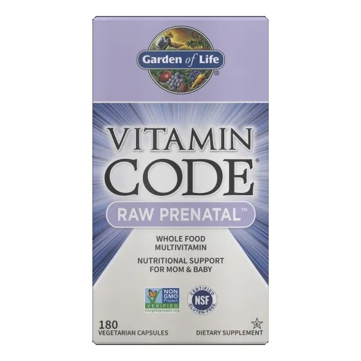 Suplemento Garden Of Life Vitamin Code Raw Prenatal 180 Cáps