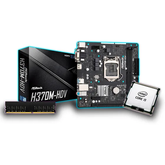 Combo Tarjeta Madre H370m/procesador I5 8va Gen/ 8gb Ddr4
