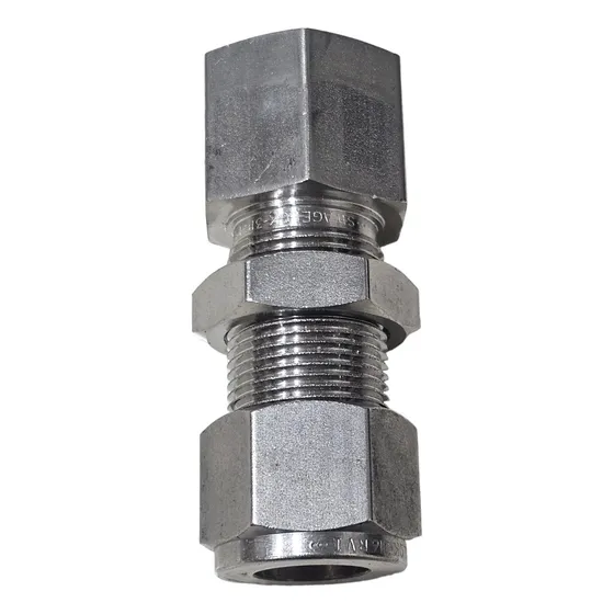 Conector Hembra Pasamuros Acero Inox 1/2  Odx3/8  Npt Hembra