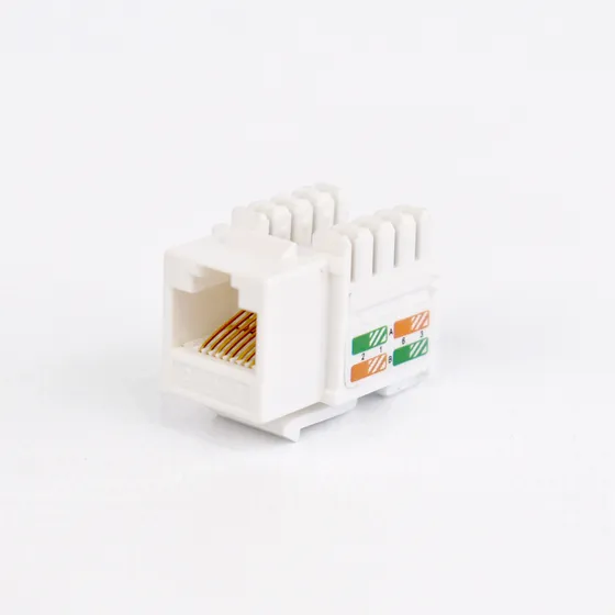 Powerfiber Jack Rj45 Cat6 Blanco