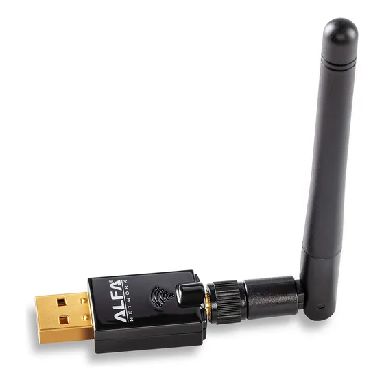 Alfa Adaptador Red Inalambrico Wi-fi Usb Externo Antena Ghz