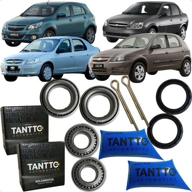 Kit Rolamento Roda Traseiro Celta Corsa Classic Wind Prisma