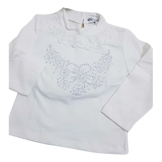 Blusas Remeras, Manga Larga Niñas, Calidad! 4/10
