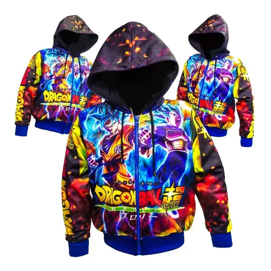 Chaqueta De Dragaon Ball Para Niños 