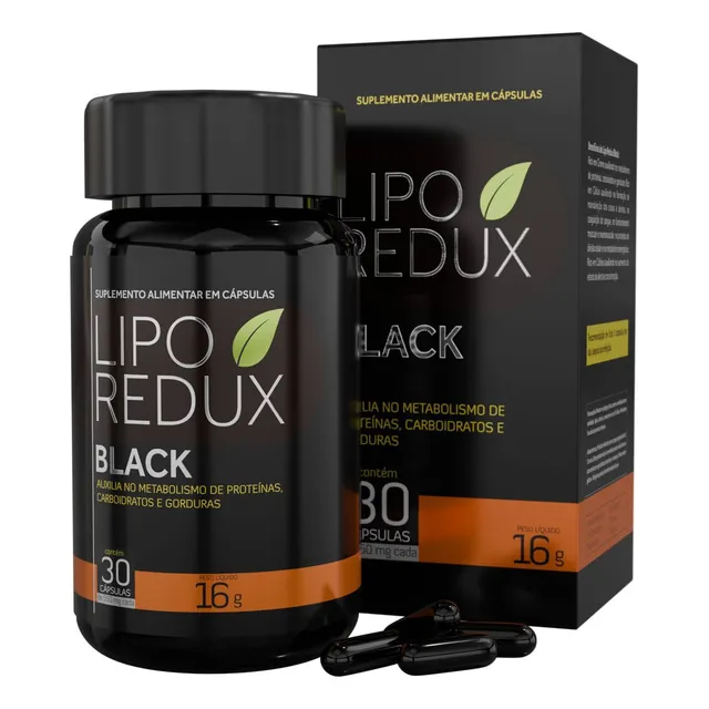 Adelgazante Natural Liporedux Black - 30 Cápsulas