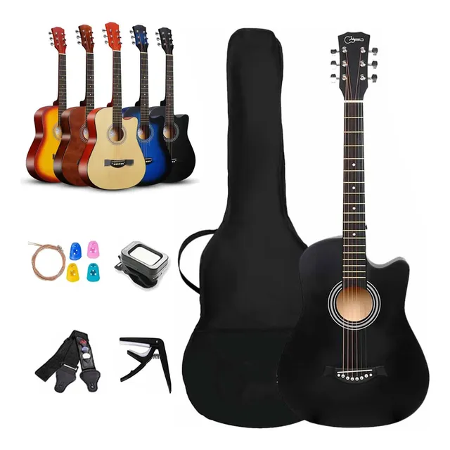 Guitarra Acústica 38in For Diestros Para Estudiantes